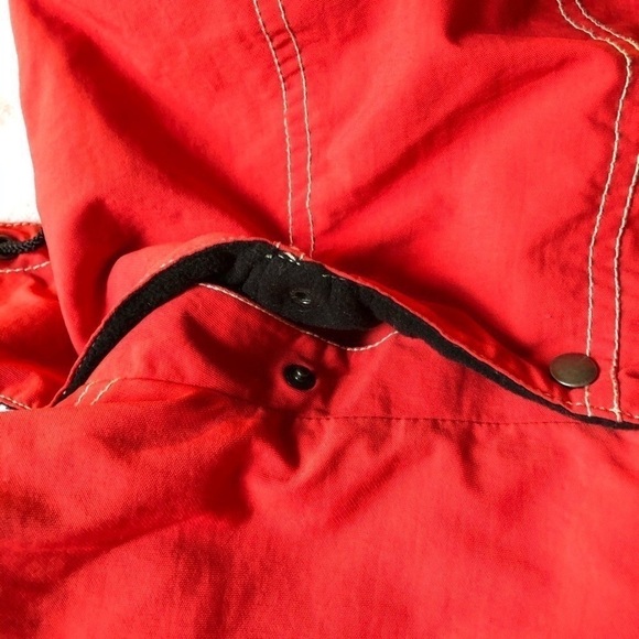 Vintage Elho Carving Winter Ski Snowboard Jacket Colorblock Red Tan Size XL - Picture 9 of 15